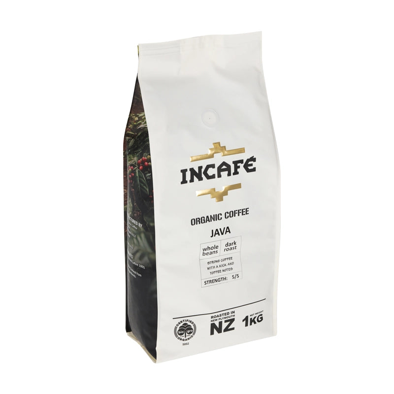 Java Organic Coffee Whole Beans 1kg New Zealand